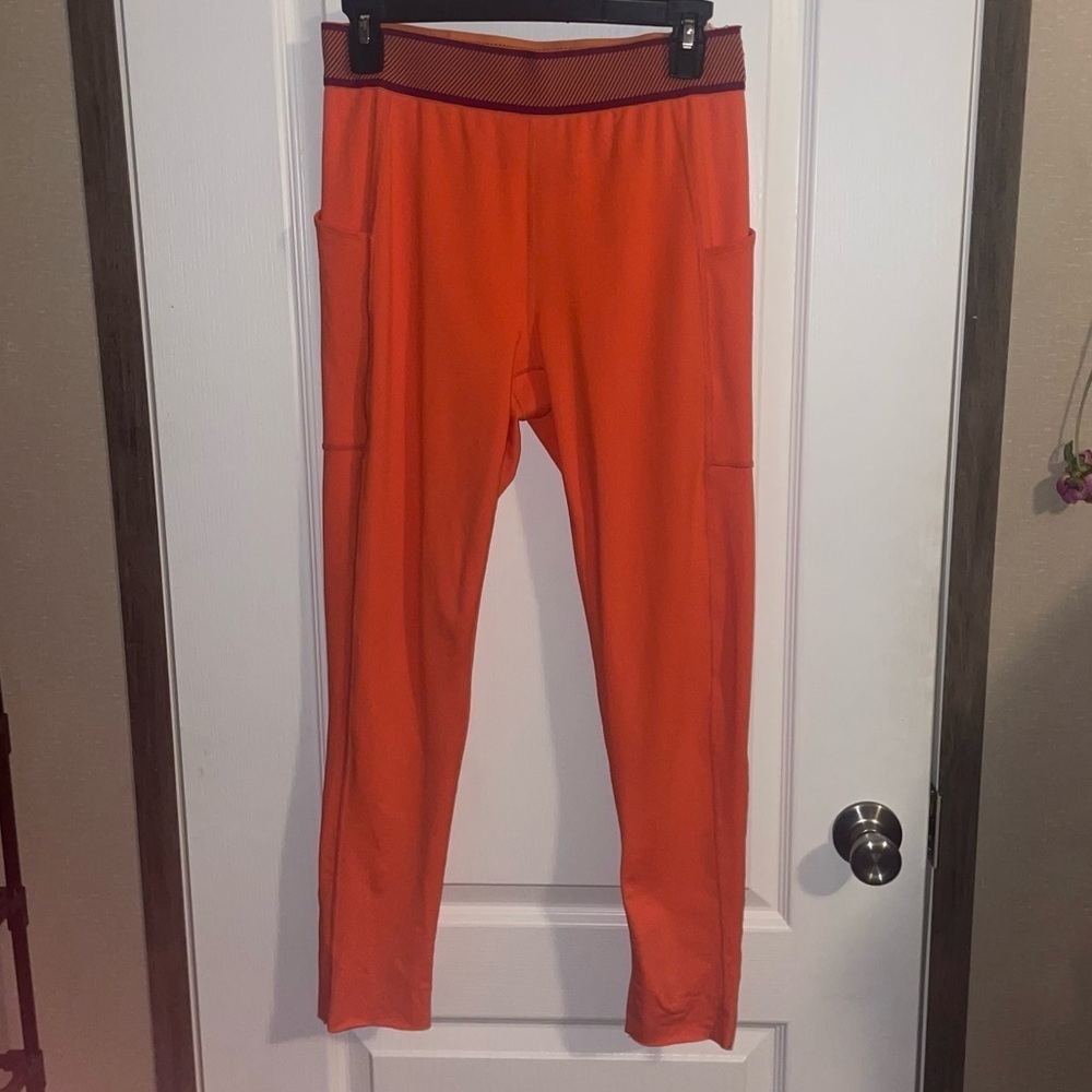 Free People Movement Endurance Tights Full Length  Papaya Berry Orange Womens Lg